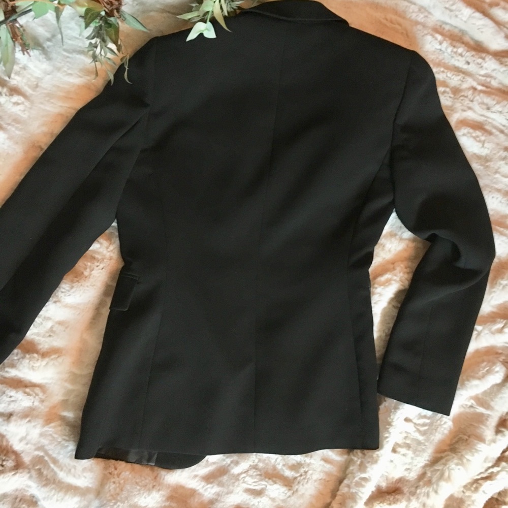 NWOT Tahari Jet Black Suit Jacket - Picture 3 of 6